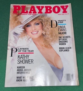 Playboy June 1986 Rebecca Ferratti Centerfold Intact Linda Evans Playmate - Picture 1 of 3