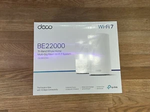 TP-Link Deco BE22000 Tri-Band Mesh Wi-Fi 7 System - White (2 Pack) Deco: BE85 - Picture 1 of 5