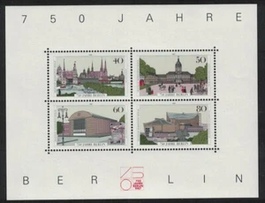 Berlin 750th Anniversary of Berlin Buildings MS 1987 MNH SG#MSB761 MI#Block 8 - Picture 1 of 1