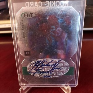 2001 SAGE Hit Auto Die-Cut #83/100 Michael Bennett #A29 Rookie Auto RC