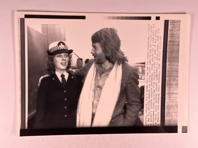 ABBA Benny Anderson Photo Original Black And White Press Promotion Gatwick 1979 - Image 1 of 4