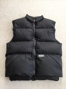 VTG 90's Adidas Men's XL Puffer Black Goose Down Vest Full Zip Pockets EUC - Picture 1 of 7