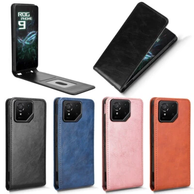 For Asus ROG Phone 9 Pro, Luxury Vertical Up-Down Leather Wallet Soft Case Cover - Image 1 of 4