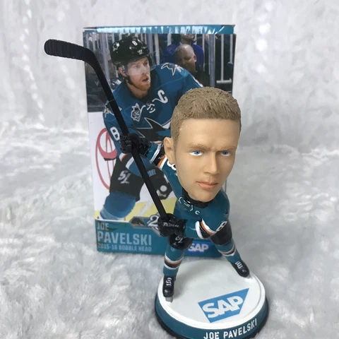 San Jose Sharks Joe Pavelski 2015-2016 Bobblehead Teal New in Box SGA Cover