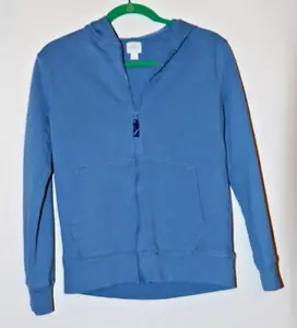 NEW Crewcuts Boy’s Size 12-14 Blue Long Sleeve Hooded Full Zip Hoodie - Picture 1 of 3