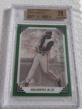2017 LEAF HISTORY OF BASEBALL GREEN #11 KEN GRIFFEY JR. #d /10 BGS 10 PRISTINE