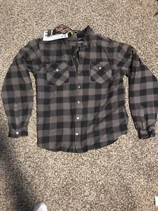 ADVSport Cruz Flannel Armored Mens Street Motorcycle Riding Shirt Large - Picture 1 of 7