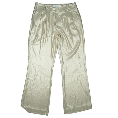 NC Nice Connection Damen Comfort seide Hose leicht relaxed Gr.38 Gold Glanz NEU. - Bild 1 von 4