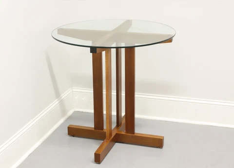 Arts & Crafts Style Glass Top Accent Table Cover