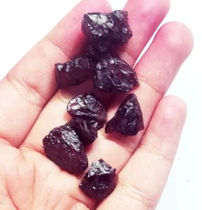 Natural Red Garnet Rough 87.85 Ct Lot / 8 Pcs. Loose Gemstone With Free Gift - Picture 1 of 6