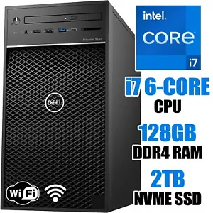 Dell Precision 3630┃i7 6C/12T┃Up to 128GB RAM & 2TB NVME SSD┃2TB HDD┃WiFi&BT┃W11 - Afbeelding 1 van 9