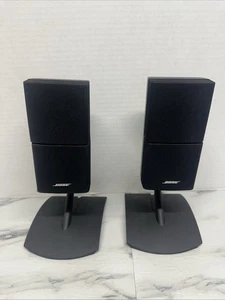 Pair Of BOSE Lifestyle Jewel Mini Double Cube Speaker - With UTS 20 Stand Tested - Picture 1 of 6
