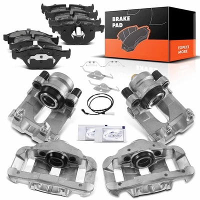 Pastilha de freio de cerâmica + pinça para BMW E90 335i xDrive 335d 2009-2011 dianteira e traseira - Imagem 1 de 4