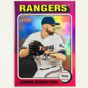 Chris Stratton 2024 TOPPS HERITAGE HIGH NUMBER CHROME REFRACTOR /699 PHILLIES - Picture 1 of 1