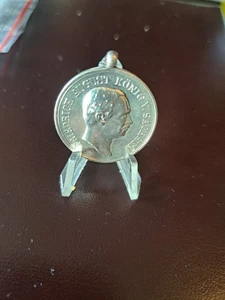 Sachsen Medaille Silber König Albert 1894 Für Treue in der Arbeit - Picture 1 of 2