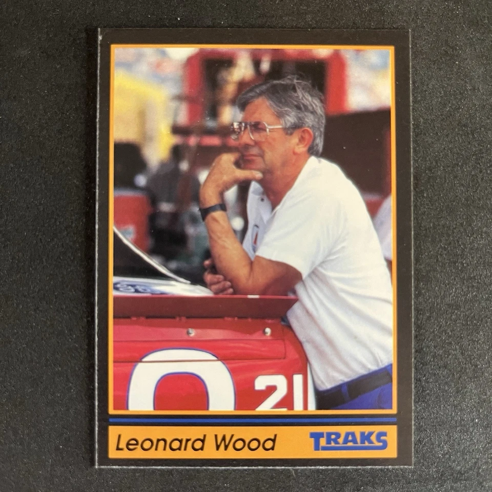 1991 TRAKS RACING CARD #62 LEONARD WOOD - Image 1 of 2