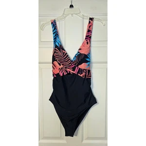 Costume da bagno Cupshe Vapor Wave Hot Tropics coppa modellata pezzo unico taglia OX - Foto 1 di 7