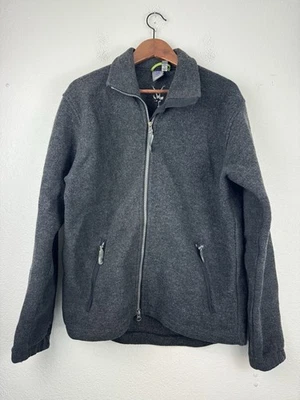 Ibex Jacket Men's M Gray 100% Wool Jacket Full Zip Made in USA - Image 1 of 4