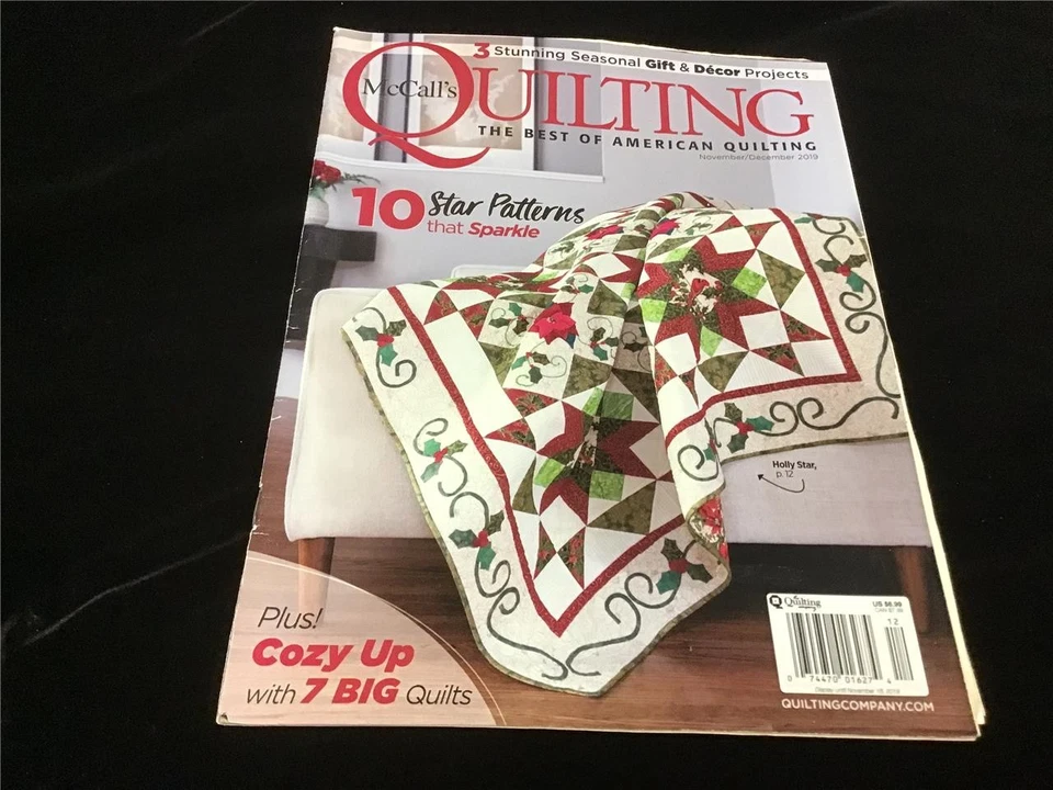 McCall’s Quilting Magazine Nov/Dec 2019 10 Star Patterns that Sparkle - Image 1 of 1
