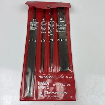 Nicholson 4 件套文件套装 #22017 带袋 Cooper Group 全新 — 第 1/4 张图片