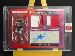 2023 Obsidian Red Flood Tari Eason RC AUTO RPA 3 CLR Dual Patch RC SSP Rockets🔥 - Picture 1 of 3