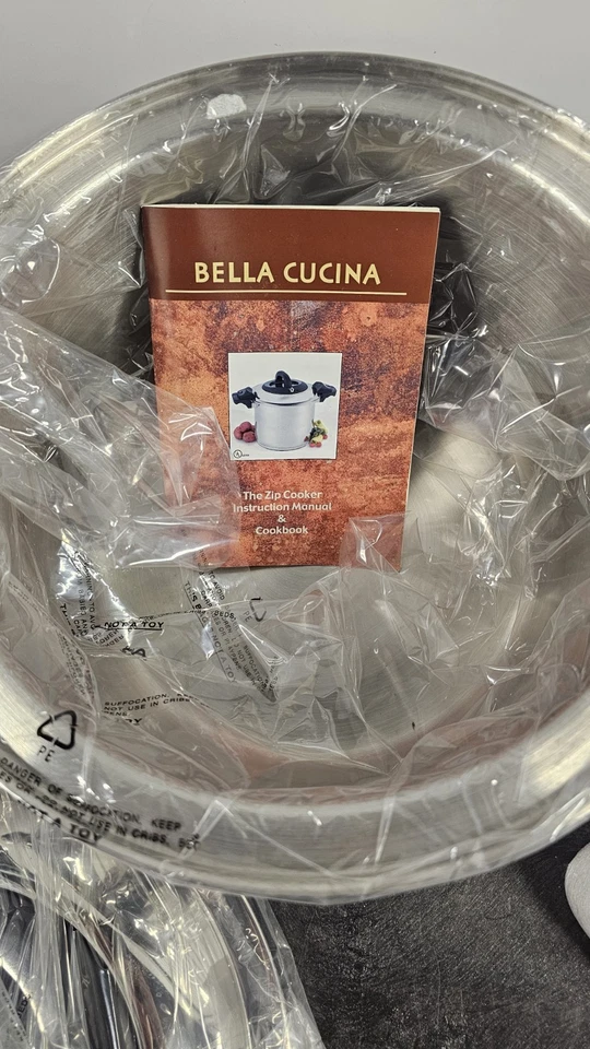 Bella Cucina 拉链炊具压力锅 9 夸脱全新带盒。 P3 — 第 1/4 张图片
