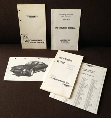 ⭕️ ASTON MARTIN AM V8 ESTÁNDAR VOLANTE VANTAGE MANUAL DEL PROPIETARIO BERLINA DEPORTIVA Foto 1 de 4