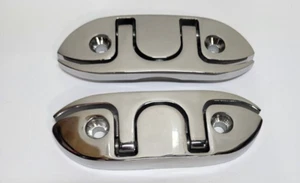X2 Dock Cleats Stainless Steel Folding for Deck  / Boat 4-3/4 Inch OD 74569 - Picture 1 of 5
