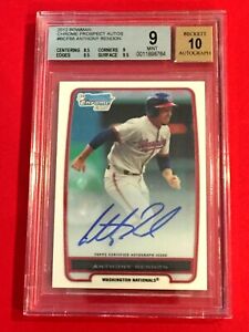 Anthony Rendon 2012 Bowman Chrome Prospect Autograph BCP88 BGS 9/10 MINT ANGELS