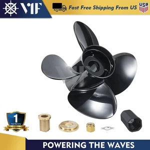 13.8 x 13 Outboard Propeller fit Mercury 40-140 HP 15 Spline RH 48-8M8026570 - Picture 1 of 8