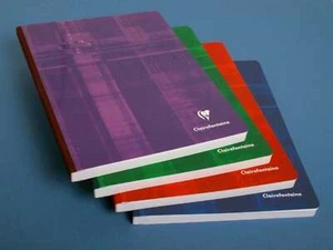 Clairefontaine Classic Notebook Side Clothbound  French Ruled | 8 1/4 - Picture 1 of 10