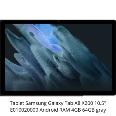 Tablet Samsung Galaxy Tab A8 X200 10.5" E010020000 Android RAM 4GB 64GB gray - Image 1 of 2