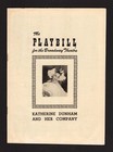KATHERINE DUNHAM and her Company / Lucille Ellis 1950 Broadway Dance Playbill