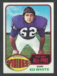 1976 Topps #230 ED WHITE Minnesota Vikings ROOKIE CARD - 20