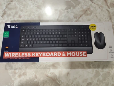 *NEW! Open box Trust Trezo Wireless Keyboard & Mouse Combo - Batteries included - Image 1 of 4