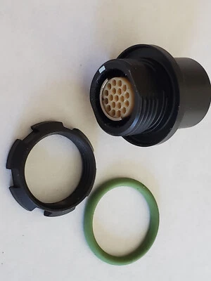 4pcs Fischer 19-Pin Female Circular Panel Mount Connectors. - Image 1 of 3