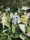 Set of three Fairies 1 Holding Corn 1 Holding Apples 1 Holding Broken Butterfly