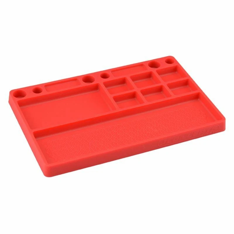 J Concepts - Parts Tray, Rubber Material Red - Image 1 of 1