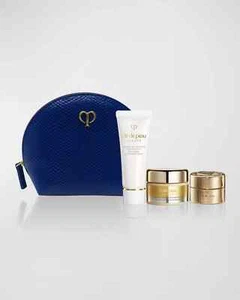 Cle De Peau Foam Volumizing Cream La Cream 4 Pcs Blue Pouch Set - Picture 1 of 1