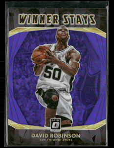2020 Donruss Optic #10 David Robinson Winner Stays Purple Prizm