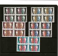  FRANCE (Z-910 )1961 U.N.E.S.C.O  FULL SET OF 5  IN BLKS OF 4  U1-4 COMPLETE UMM