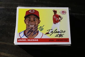 TARJETA AUTOGRAFIADA RAISEL IGLESIAS CINCINNATI ROJOS - Imagen 1 de 1