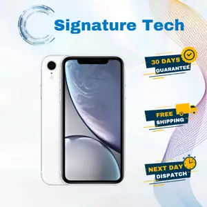 Apple iPhone XR White 64GB Unlocked Smartphone Excellent Condition Fast Shipping - Picture 1 of 8