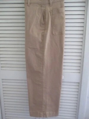 PANTALÓN CHINO ALEX MARIE RECORTADO PIERNA ANCHA ALGODÓN BLND DENIM CAMEL 8 NUEVO $89.00 Foto 1 de 4