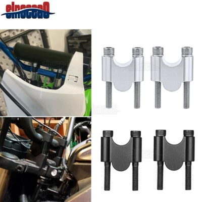 Kit de abrazadera de montaje de elevadores de manillar CNC Billet de 7/8"" para Kawasaki KLR650 Ninja 650R Foto 1 de 4