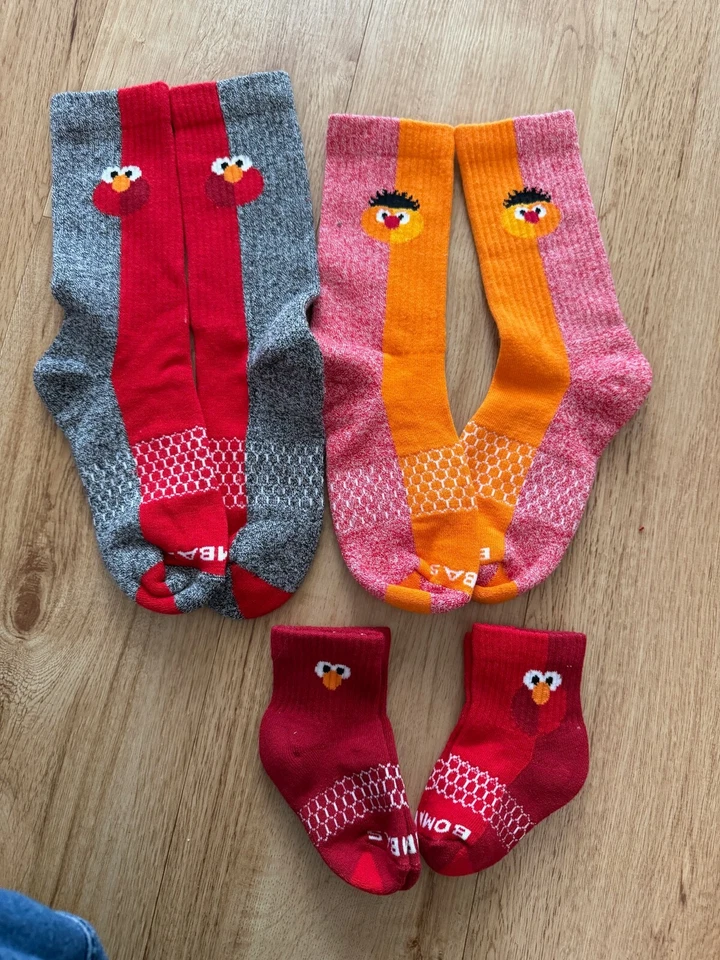 Bombas x sesame street crew socks