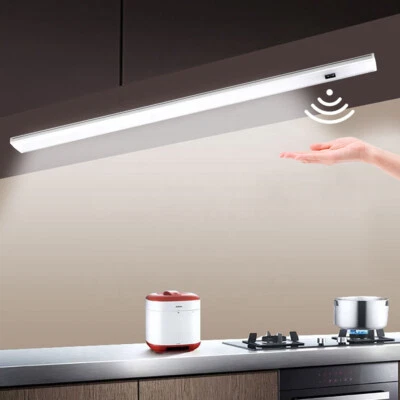 LED Hand Sweep Motion Sensor Under Cabinet Closet Light Home Strip Lighting - Image 1 of 4