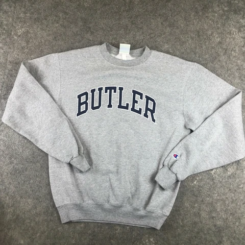 Butler Bulldogs Sweatshirt Mens Small Gray Spellout Fleece Crewneck  NCAA Cover