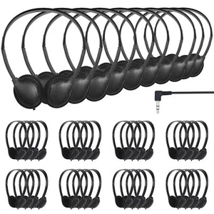 Paquete de 30 auriculares a granel para estudiantes de aula conjunto de clase auriculares para escuela... - Imagen 1 de 7