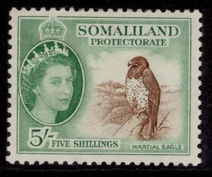 SOMALILAND PROTECTORATE QEII SG147, 5s red-brown & emerald, M MINT. Cat £28. - Picture 1 of 1